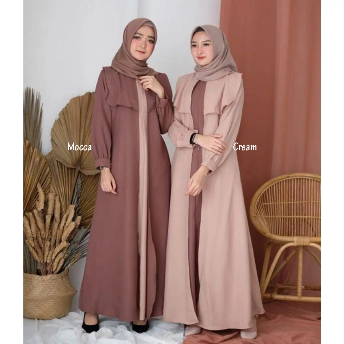 LOOK Baju Gamis SAYURI Maxy Wollycrepe Dress Wanita Muslim Panjanjang Kekinian Ootd Hijab Terbaru Fashion Remaja Cewek Syari Trendy 2023