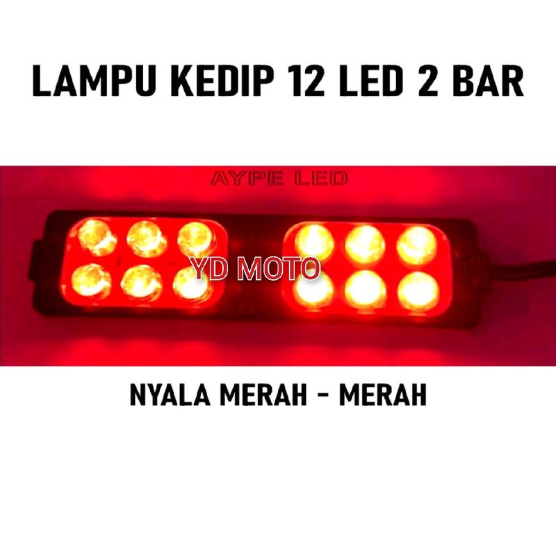 Lampu Kolong Plasma 12 Mata DC 12V-24V Universal Lampu Led kotak Harga 1 Pcs 4