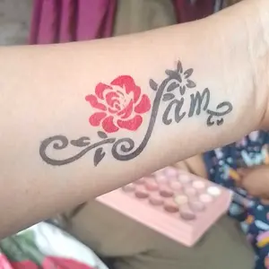 【1000 Pola】Henna Tato Halal Tahan Lama Bisa Custom Henna Tatto Kit 4 Warna Tersedia / Warna ekstrak tumbuhan alami murni