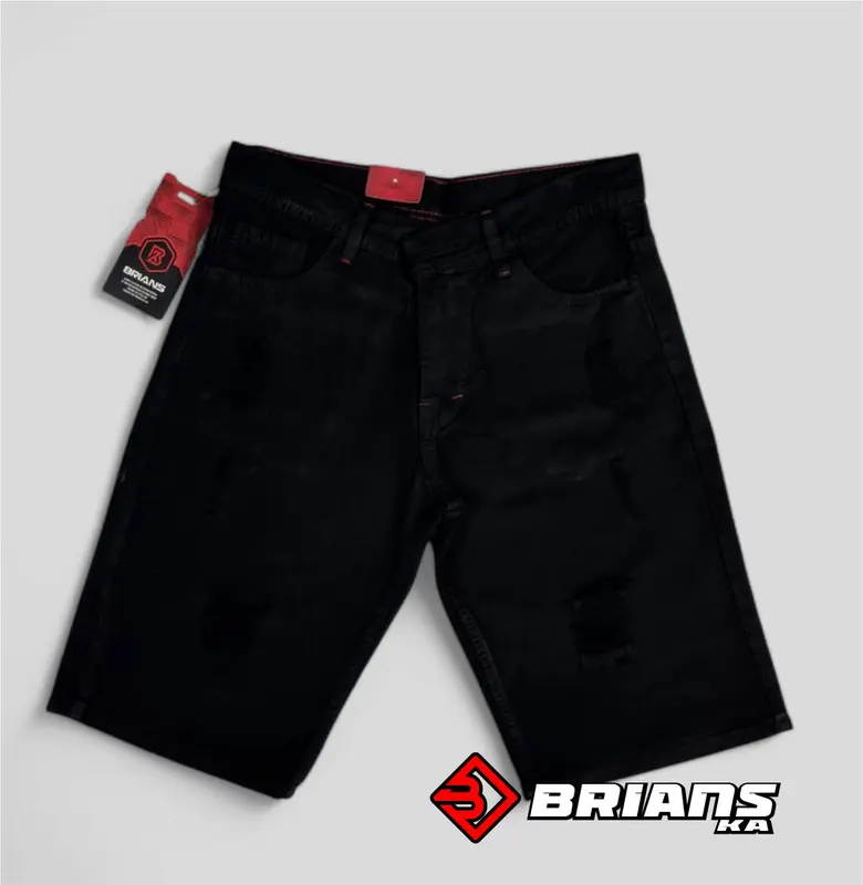 Celana Sobek Pendek Pria 27-38 / Celana Pendek Pria / Celana Sobek / Celana Jeans Pria / Celana Ripped Panjang 50 cm Tebal Nyaman 5