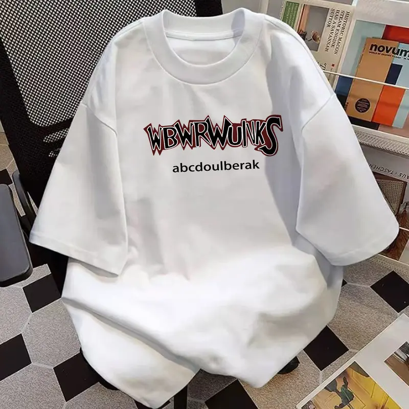【100% Katun 20s】Silvermarkprint A305 T-shirt Atasan Kaos Oversize Pria Putih Dewasa Distro Lengan Pendek Keren Premium Street Style Round Neck Santai Cowok Baju Sablon Simple 1