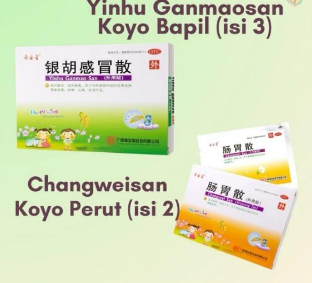 Koyo Magic Yinhu Ganmao San/ Koyo Bapil Anak/ Koyo Changwei San/ Koyo Sakit Perut/ Koyo Diare/ Koyo Batuk Anak - Yinhu Ganmao San