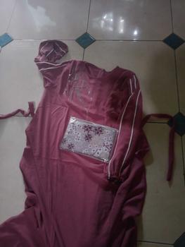 Product Review of Azkya Dress  Gamis Cringkle Airflow mix Swarosky premium Wanita Muslim Kain Crinkle Flowy Nyaman Panjang Wudhu Lebaran Simple from @**😘 1