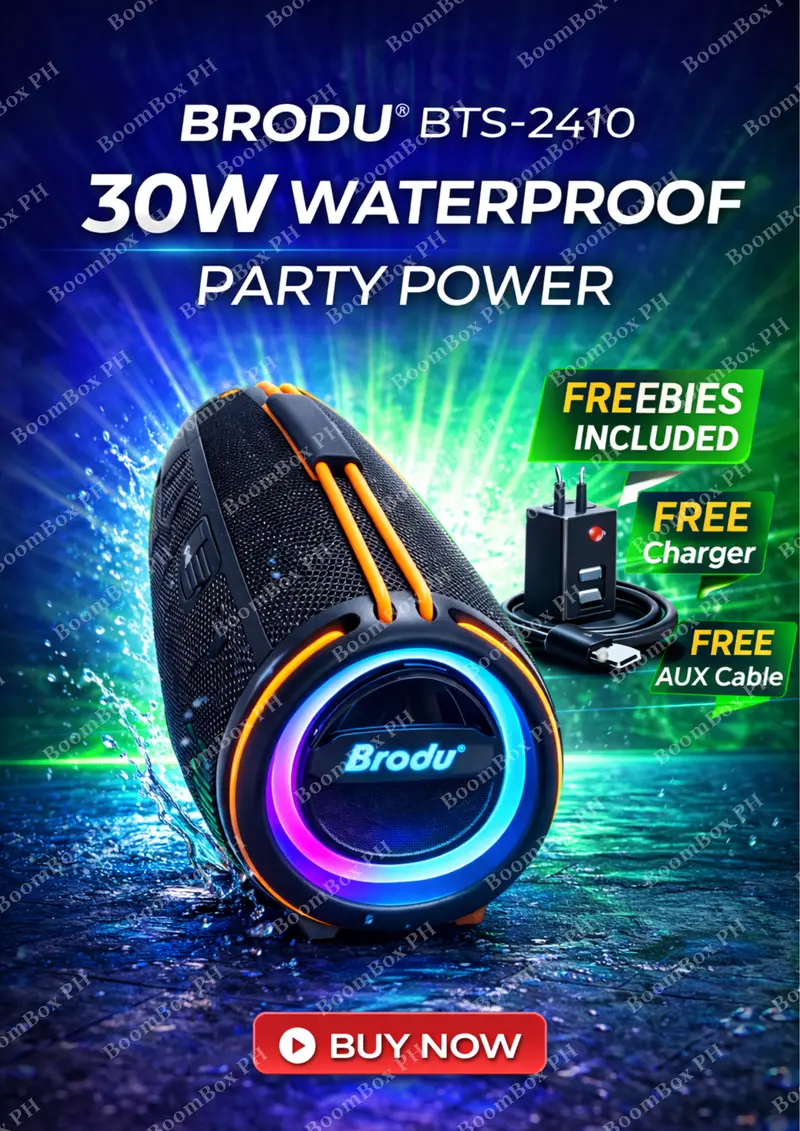 BRODU BTS-2410 30W Waterproof RGB Party Speaker | Long Playback Time ...