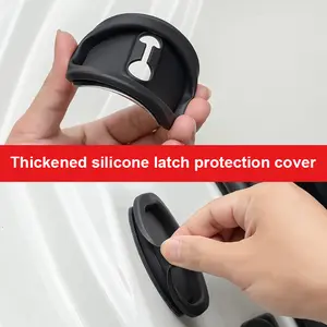 4pcs Cover Penutup Kunci Pintu Mobil Universal Car Door Lock Protective Buckle Cover / Cover Pelindung Kunci Pintu Mobil Bahan Karet