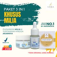Gambar Paket 3in1 Penghilang Milia Leika Skincare BPOM Penghilang Jerawat Milia Terampuh Original Serum AHA BHA Penghilang Milia Terampuh Hitam Membersihkan Berjerawat Muka Wajah Pencerah Kusam Facial Treatment Perawatan Pria - Paket 3 in 1 dari Pure Life Beauty Kota Cirebon 1 Tokopedia