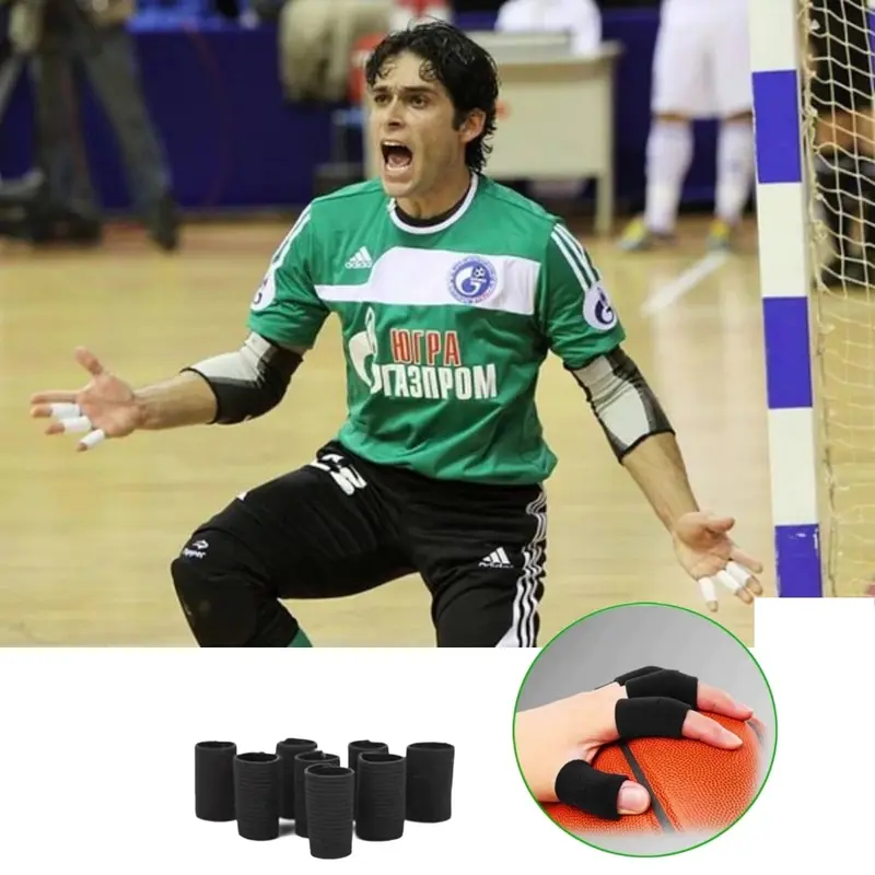 Finger Support Futsal Voli Basket - Pelindung Jari Tangan Deker Karet Jari Elastis 2