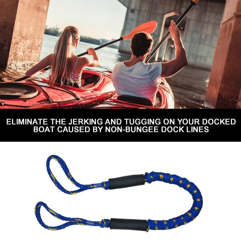 Product Introduction of Boat Dock Line, Mooring Sailing Rope, Bungee Cords for Boats, Boating Gifts for Men, Boat Anchor Accessories, Perfect for Jet Ski, SeaDoo, Yamaha WaveRunner, Kayak, Pontoon 20