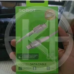 ROBOT Kabel RSCC30 Data Type C To Type C 65W Fast Charging Original 30CM