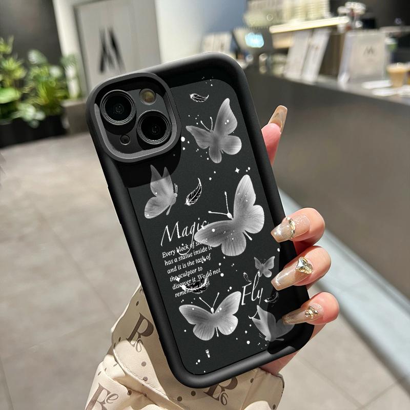 Casing Hp Untuk OPPO A5 2020 OPPO A9 2020 Case Casing Silikon Softcase Kasing HP Kesing pola kupu-kupu cantik Cesing 4