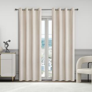 CASA RUYI 137*230CM Cortina Chenille Gruesa Tela Gruesa Opacidad Y Reducción De Ruido Adapta A Sala Y Dormitorio