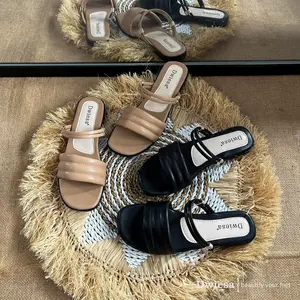 Sandal Wanita Premium Tali Terbaru Sendal Dwiesa Collection Kekinian SN Jepit Cewek Karet