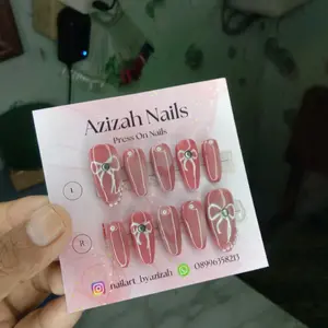 Press on nails // Handmade free lem gel