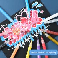 Gambar Artist Color Acrylic Paint Marker - Spidol Permanent Cat Akrilik Permanen Warna - A01 dari Shine Plaza Kota Bandung 4 Tokopedia