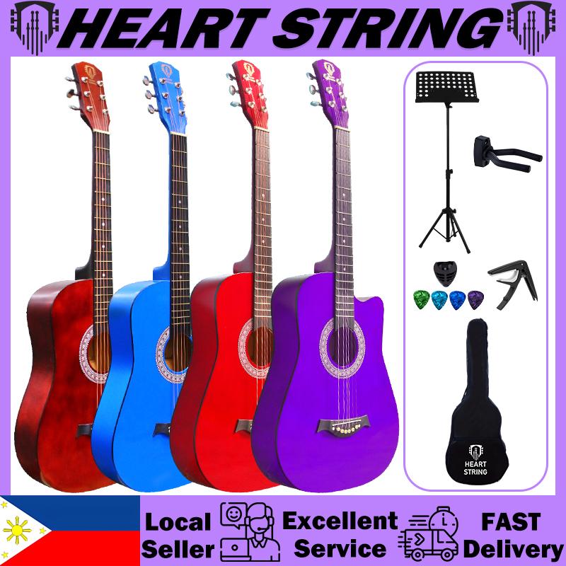 HeartString 38 Inches Budget Acoustic Guitar with Music Stan - TikTok ...