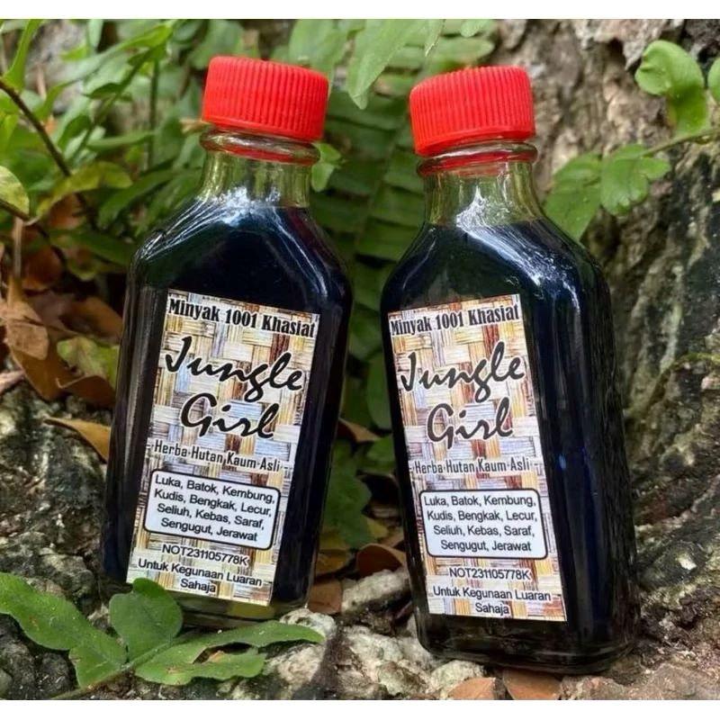 2 BOTOL ORIGINAL MINYAK JUNGLE GIRL 1001 Khasiat Massage Oil - TikTok ...
