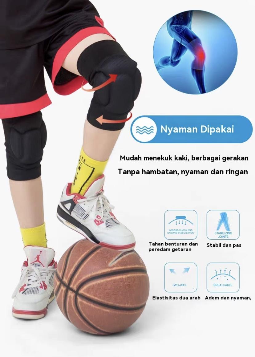 Kneepad speeds Futsal Jonas Knee pad Knepad Kniped Deker Lutut Pelindung Kiper Futsal Knee protector Tangan Pelindung lutut busa tempurung kura-kura yang hangat,cocok untuk bersepeda, hiking,dan berolahraga.