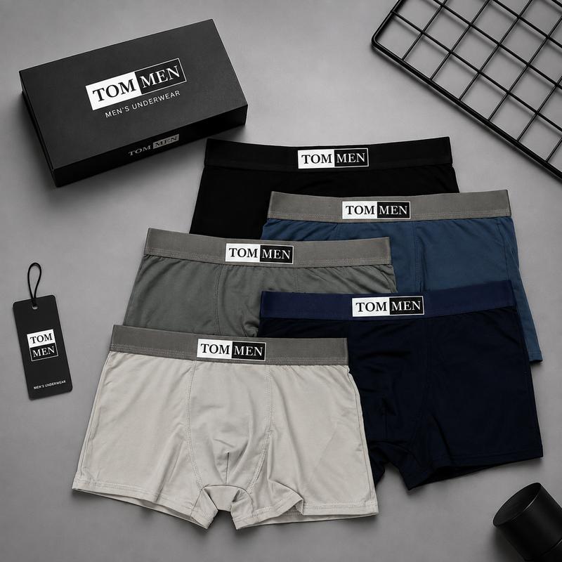 Hộp Quần Boxer Nam TOMMEN Thương Hiệu Việt - Chất liệu thun lạnh - Co dãn 4 chiều Menswear Quần Boxer Sịp quần sịp quanxi nam