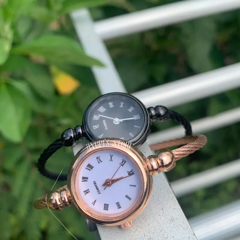 Jam tangan Rantai Analog Wanita Kecil Model Gelang Anak Remaja 0