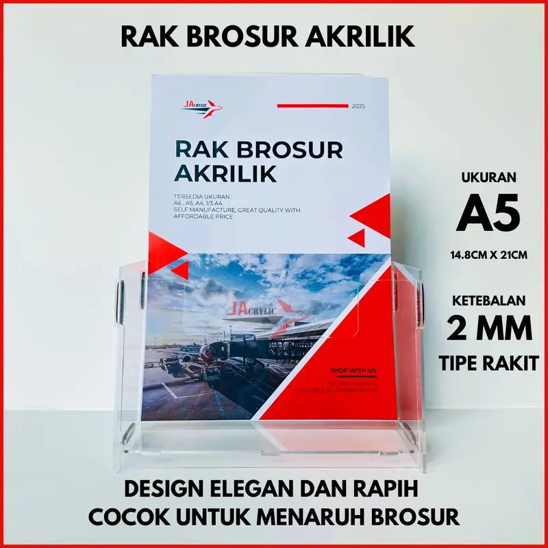 RAK TEMPAT BROSUR AKRILIK / RAK BROSUR AKRILIK / DISPLAY FLYER HOLDER 1