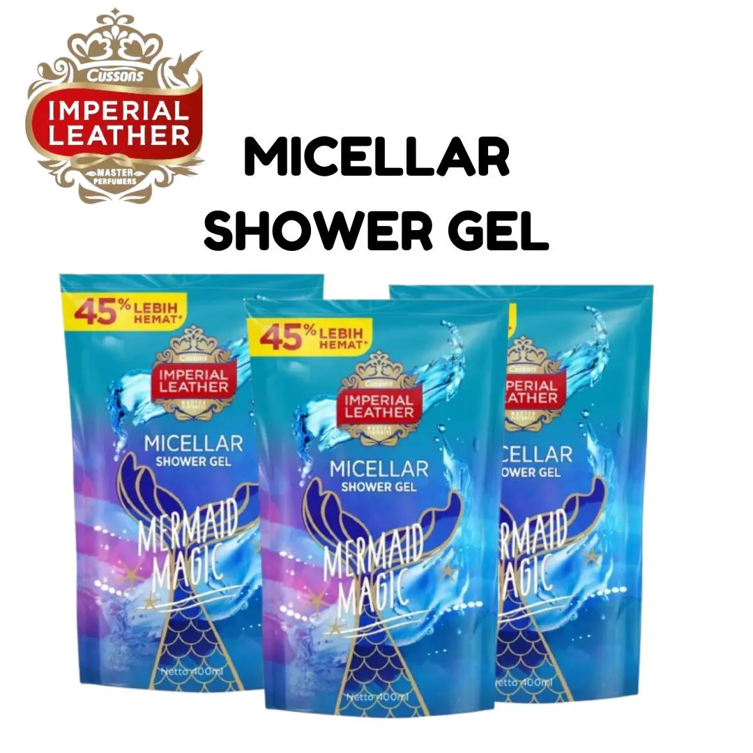 Cusson Imperial Leather Micellar Shower Gel Mermaid Magic - Sabun mandi cair Perawatan Tangan