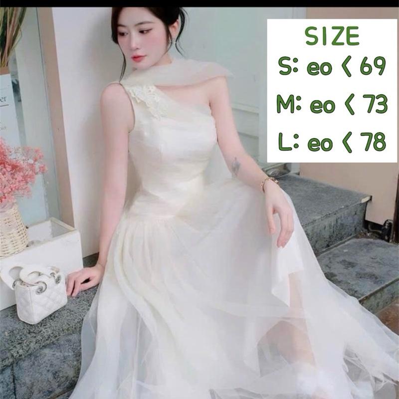 Váy Đầm Thiết Kế Đi Tiệc KB731 Bàn Lệch Vai Hồ Điệp Bồng Bềnh Sang Chảnh Cao Cấp - Kinh Bắc Trends