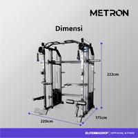 Gambar METRON Functional Power Rack GF Alat Gym Multifungsi dengan Weight Stack - Rack Only, Tanpa Plate dari ELITE MMA SHOP Kota Administrasi Jakarta Barat 5 Tokopedia