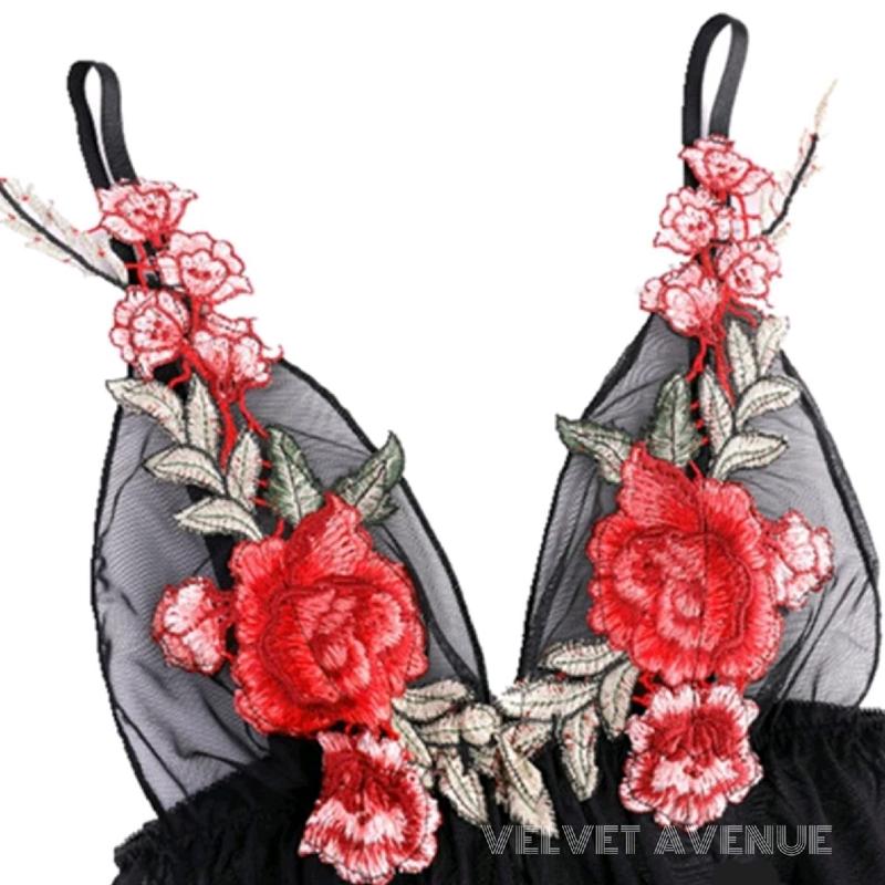 Velvet Avenue - Sexy Lingerie Dress 5116 Baju Tidur Lingeri Malam Wanita Seksi Cantik Hantaran Nikah 2