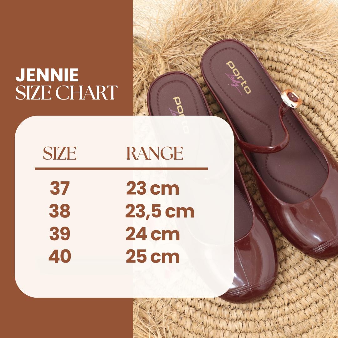Sepatu Wanita Elegan Porto Jennie  – Model Wedges Cantik, Ringan & Stylish Shoes Sendal Kerja