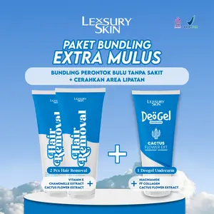 [EXTRA MULUS] PAKET HEMAT BUNDLING 2Pcs LEXSURY HAIR REMOVAL + 1Pcs LEXSURY DEOGEL UNDERARM