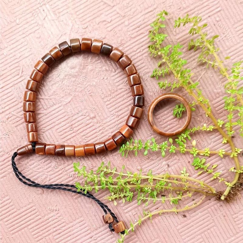 Gelang kayu kokka kaukah gelang tasbih gelang santri viral Bracelets 1