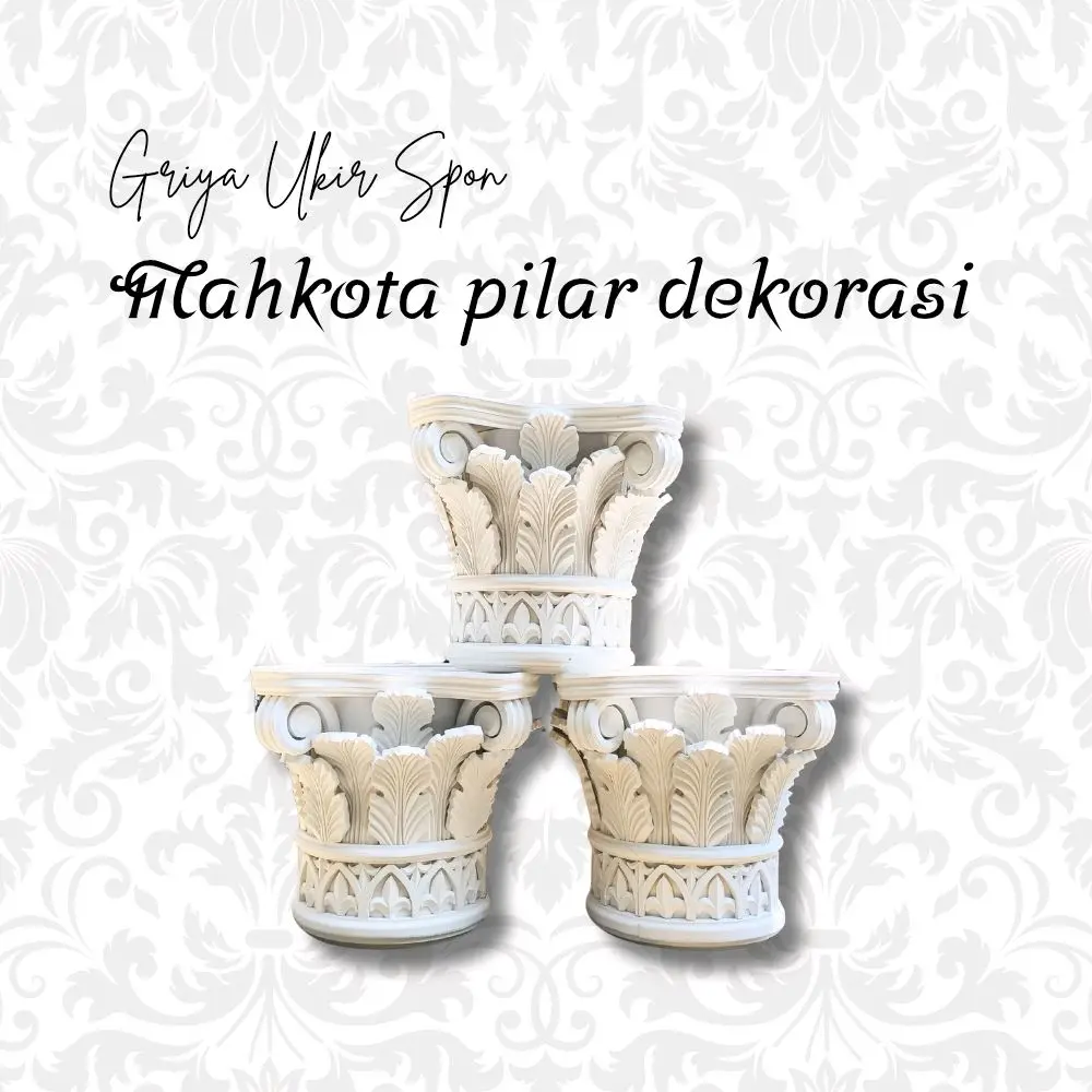 Mahkota Pilar Diameter 30 cm untuk Dekorasi Pilar Elegan dan Fleksibel Cocok untuk Berbagai Acara dan Interior