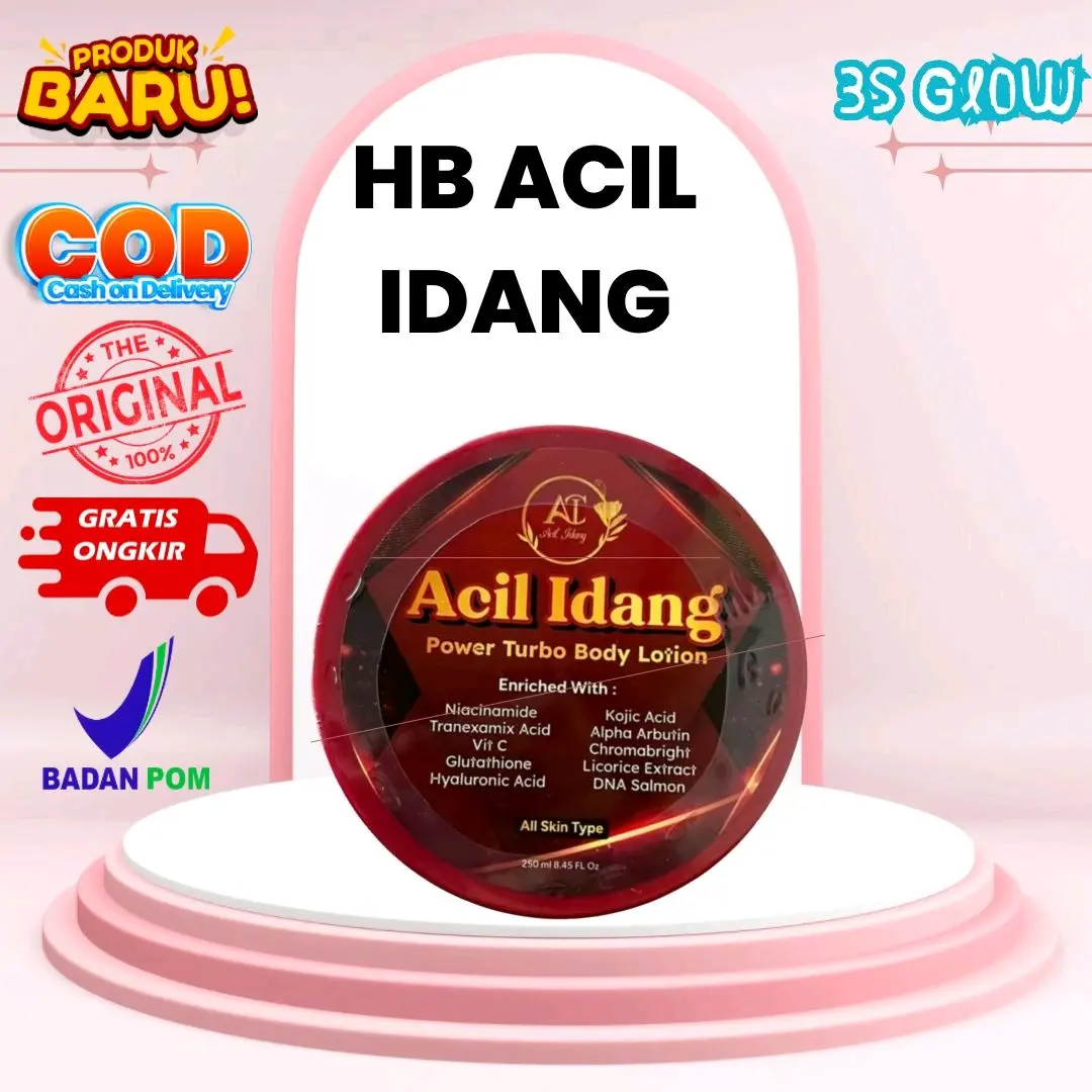 HB ACIL IDANG BPOM ORIGINAL 250 GRAM HANDBODY PEMUTIH KULIT