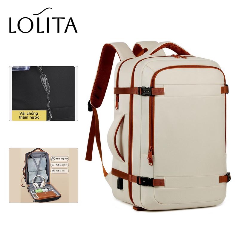 LOLITA balo du lịch chống nước balo đựng laptop 16 inch Công suất lớn đa chức năng cặp học sinh