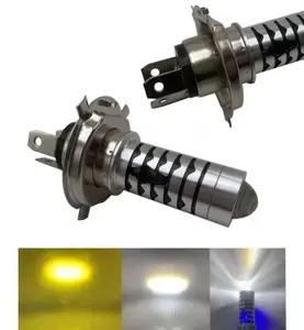 PROMO LAMPU DEPAN LED H4 LASER HI LO DUAL BEAM 2 WARNA PUTIH KUNING SENJA BIRU AC DC VIXION SCOOPY DAN MOTOR GEDE LAINNYA UNIVERSAL Motorcycle