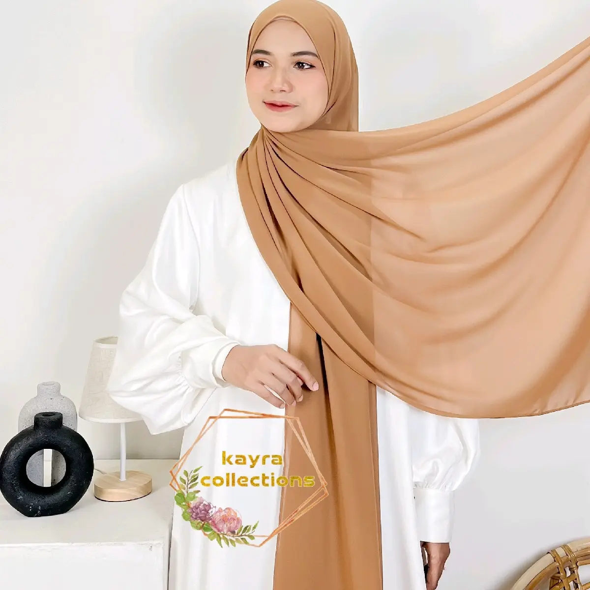 pashmina 200x75 ceruti baby premium panjang muslim jilbab  ceruty  syal  kerudung  wanita  santai  Doll Syari