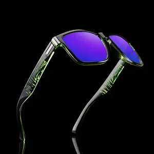 Kacamata Polarized 002 Kacamata Hitam Berkendara Klasik Vintage Merek Persegi Wanita Pria untuk Pria Kacamata Kacamata Pria UV400