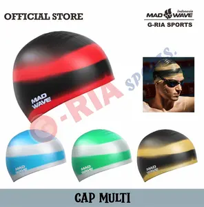 Topi/Cap Renang Multi All Size Original Mad Wave