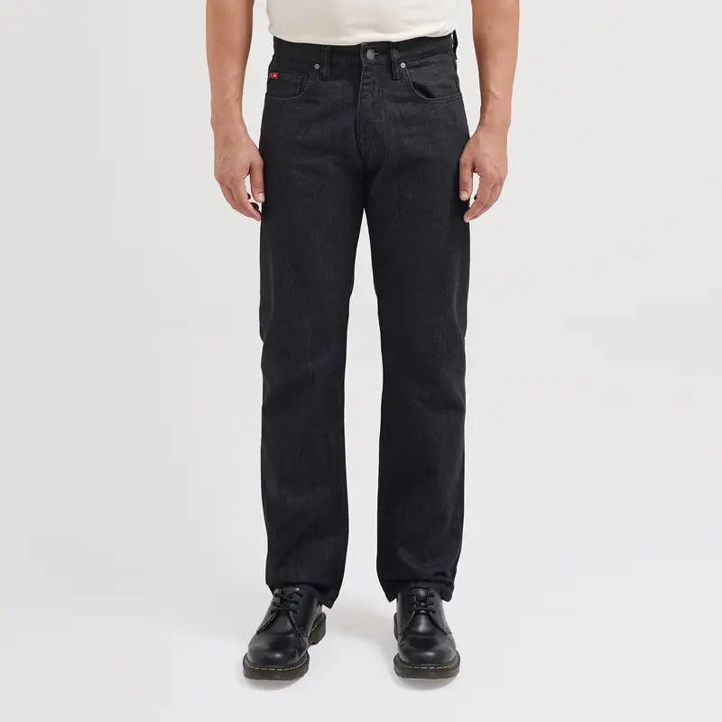 Lee Cooper Straight Fit Jeans Harry Rinse Black Rustic 0