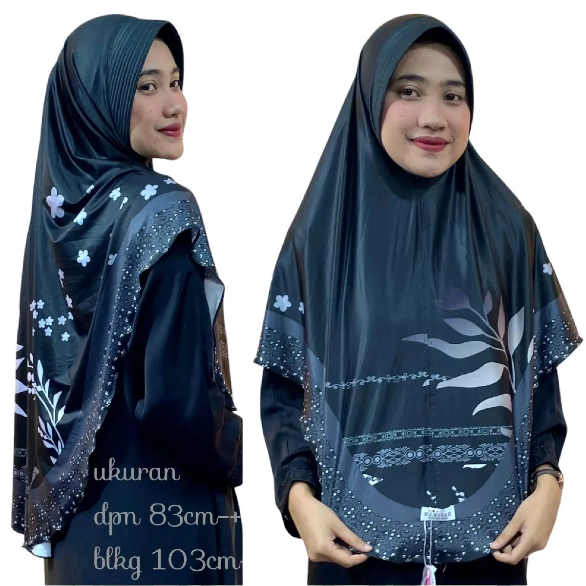hijab bergo instan motif printing jersy kerudung motif hijab instan premium Muslim Wanita jilbab motif terbaru  Syari hijab viral Khimar Nyaman