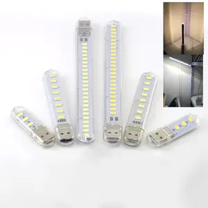 Lampu Emergency LED stick USB mini portabel 3/8/24 mata LED 5V WHITE / WARM (Putih kekuningan) Lampu baca