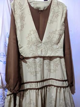 Product Review of Joley Cloth - Khalila Dress Lionel Richie Outfit Simple Mewah  Kekinian Allsize Busui Gamis Pesta Muslim Wanita Lembut Wudhu Katun Panjang Motif Maxi from i** 0