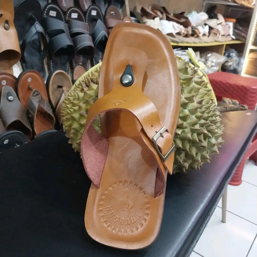 SANDAL KULIT SAPI ASLI SUPER PRIA SOL KARET