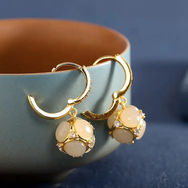 【COD】MOLEE Anting Fashion Korea Anting Giok Alami 4