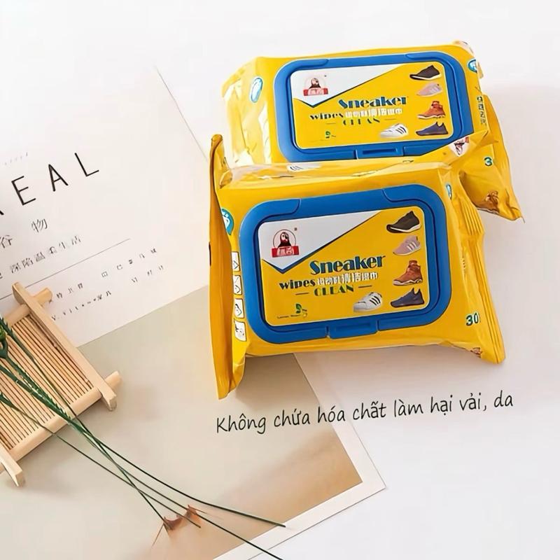 ( 3 bịch 90 tờ ) Combo 3 bịch khăn rút đa năng, Khăn lau giày snacker, giấy ướt lau túi xách giày dép , vệ sinh giày túi xách balo loại