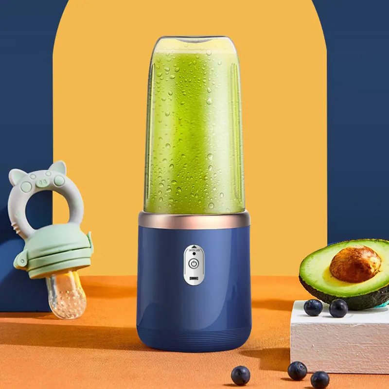 Blender Juicer Mini Portable 400ML + 400ML Juicer Cup Blender Jus USB Electric HP-22 6