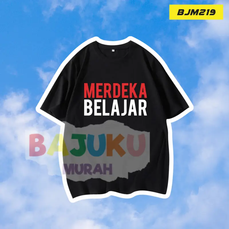 BJM219 KAOS MERDEKA BELAJAR guru murid kaos pendidikan nadim 1