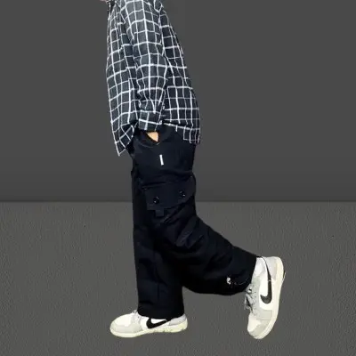 Celana Panjang Anak Unisex Cargo Pants Serut Jogger Usia 5-14 Tahun celana cargo serut anak remaja tanggung 2