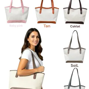 Tas wanita simple dan elegant bahan kulit sintetis totebag YUNA