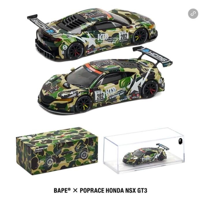 Jual Pop Race X BAPE - Bathing Ape Honda NSX GT3 EVO Camo Bape